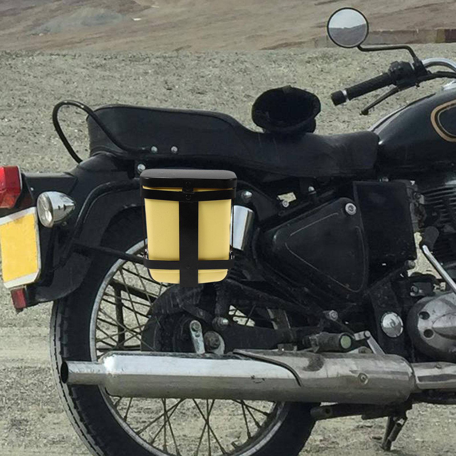Motorcycle Gear Organizer - バイク用ツールボックス 高耐久防水収納ケース バンパーサイドマウント アウトドアライディングギアオーガナイザー