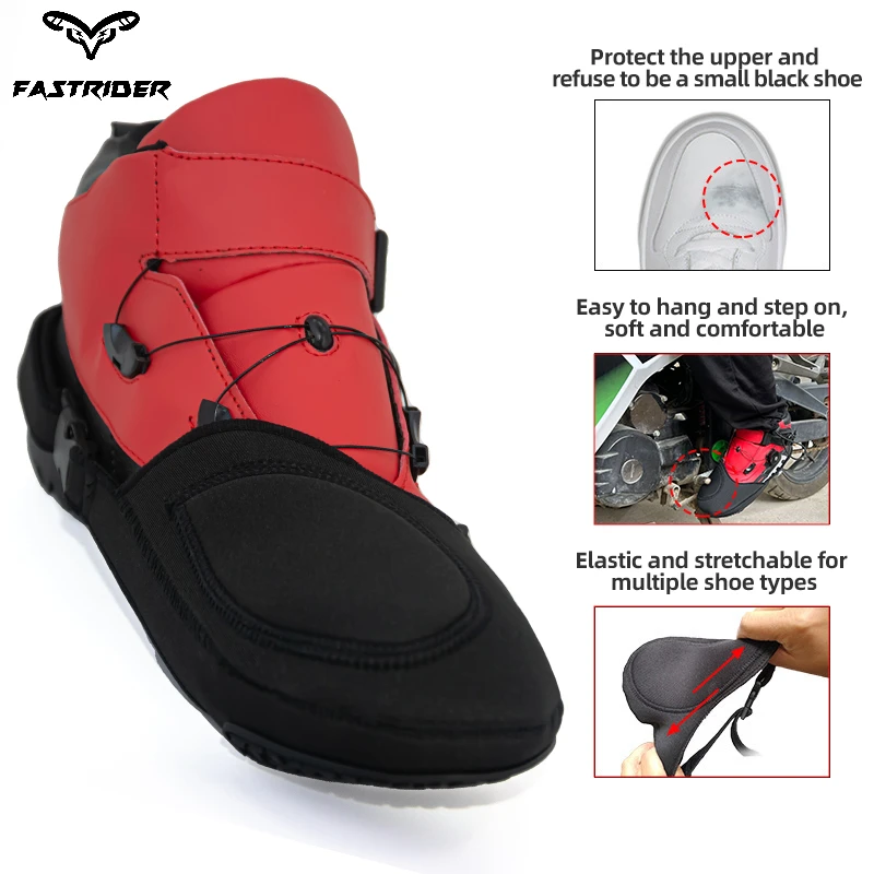 Motorcycle Gear Boots - オートバイのギアシフトシューズカバーオートバイのギアシフトパッドオートバイのギアシフトパッド減摩ブーツプロテクターシフターガード