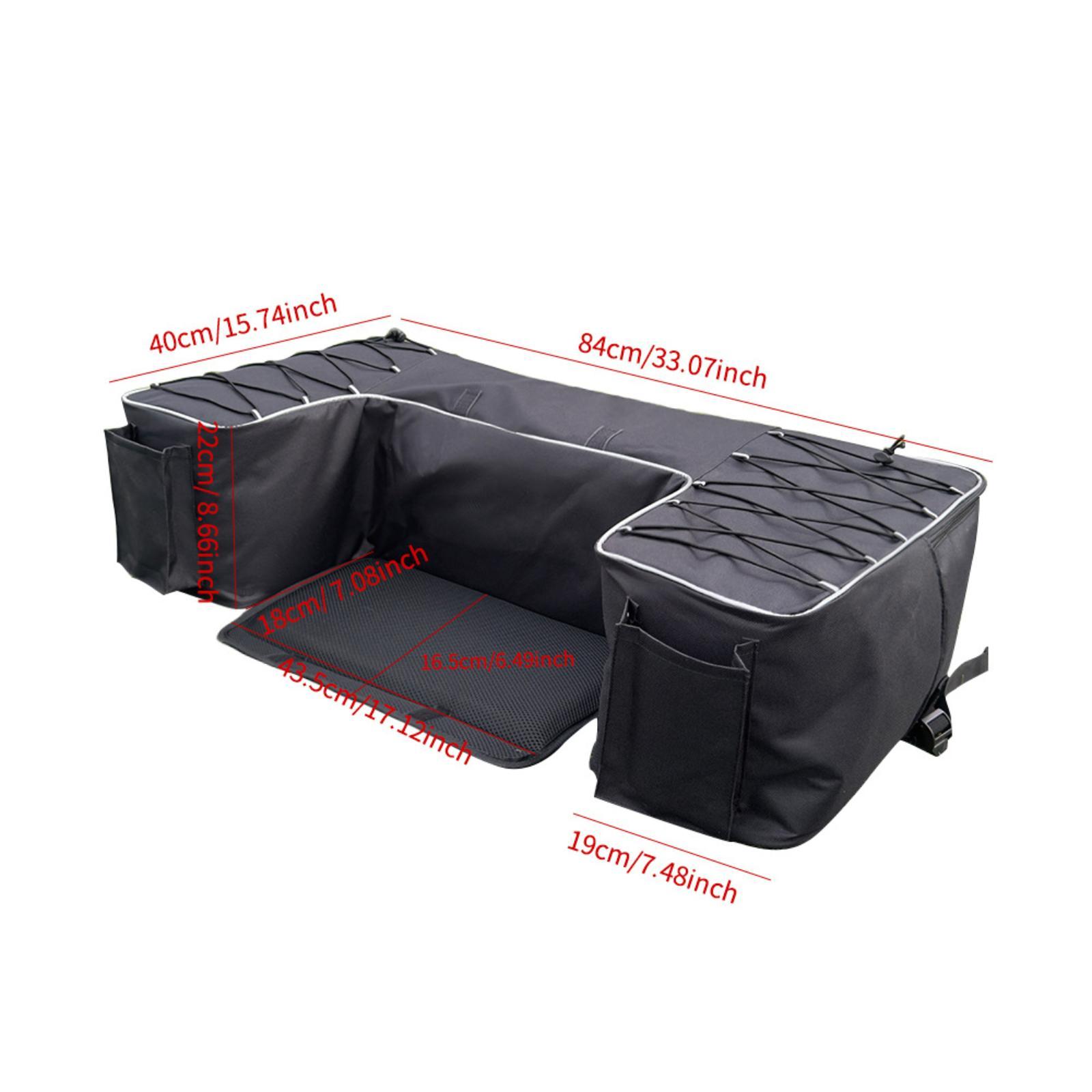 Motorcycle Gear Organizer - ユニバーサルモーターサイクルサドルテールバッグ、アウトドアギアオーガナイザー、防水リアバッグ（ロードトリップ用）