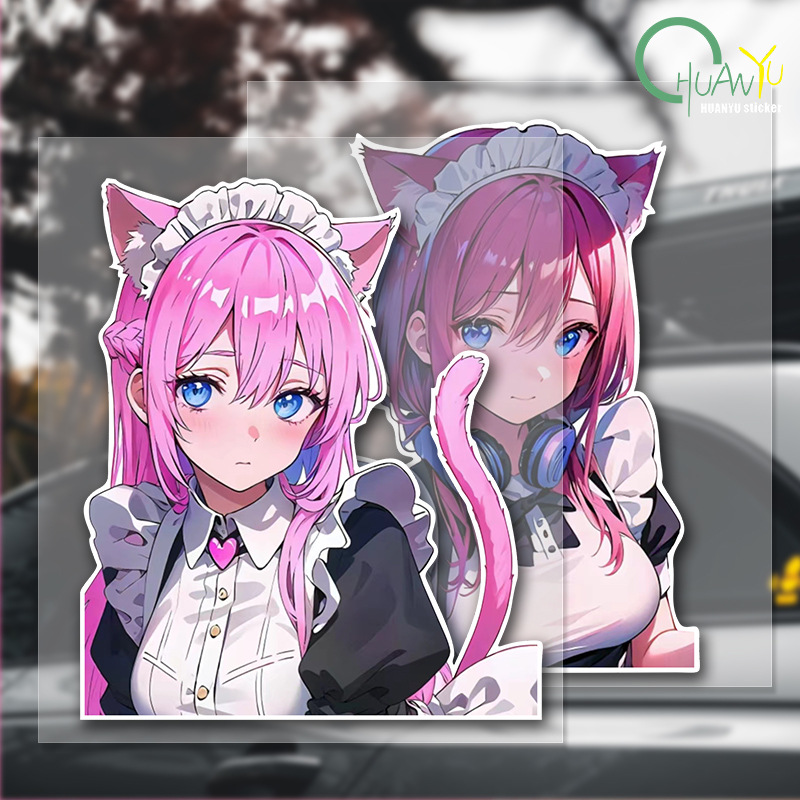 Motorcycle Gear Japan - Jdm-車、オートバイ、バンパー、トラック、反射、防水、かわいい、かわいい、ドレス用の日本の漫画ステッカー