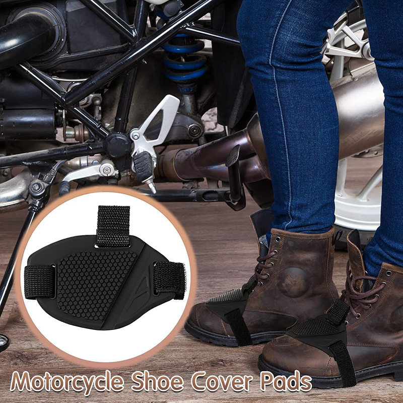 1/2 個オートバイシフトパッドギアシューカバー耐久性のある - Motorcycle Gear Boots のレビューと価格