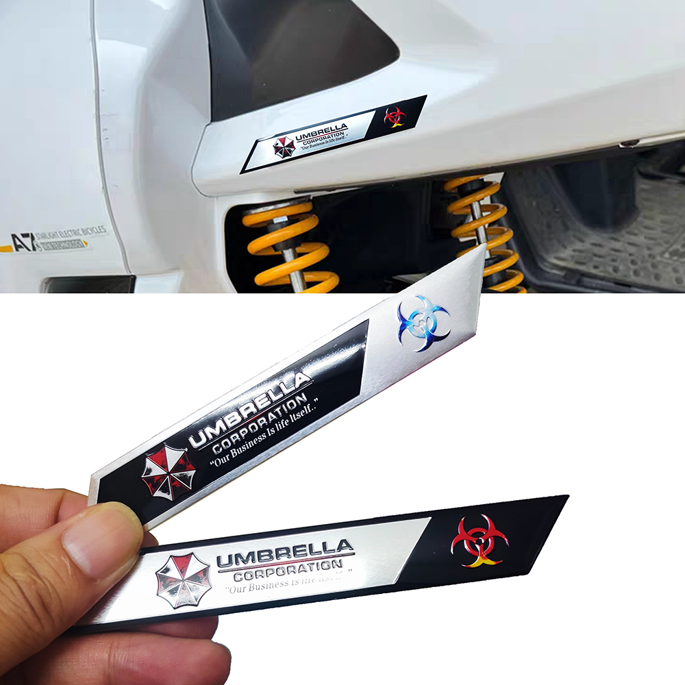 傘 3D メタルカーステッカーバイオハザードエンブレムバッジ - Motorcycle Gear Logo のレビューと価格