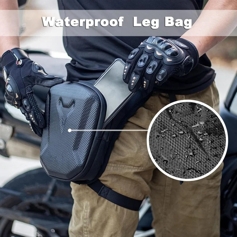 防水ドロップ太ももバッグオートバイレッグタンクバッグバイカー - Motorcycle Gear Organizer のレビューと価格