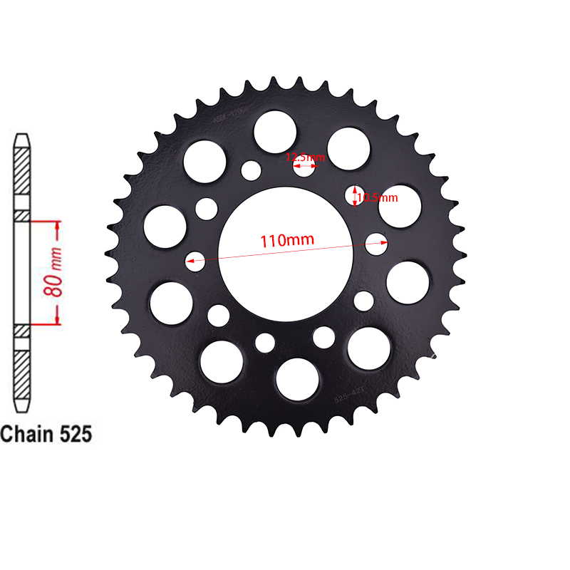 オートバイ 525 チェーン 16T フロント 42T リア - Motorcycle Gear Japan のレビューと価格