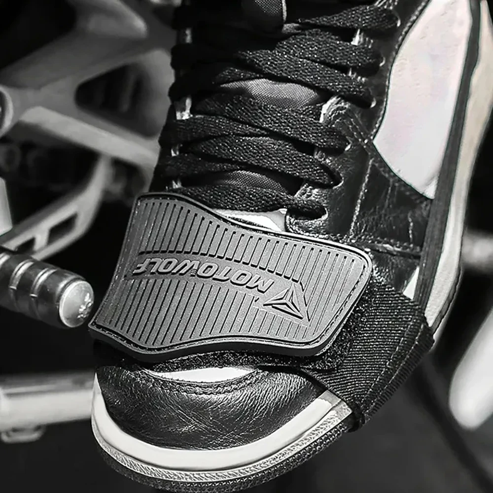 調節可能なオートバイシフトパッドバイク滑り止めギアシューズ保 - Motorcycle Gear Boots のレビューと価格