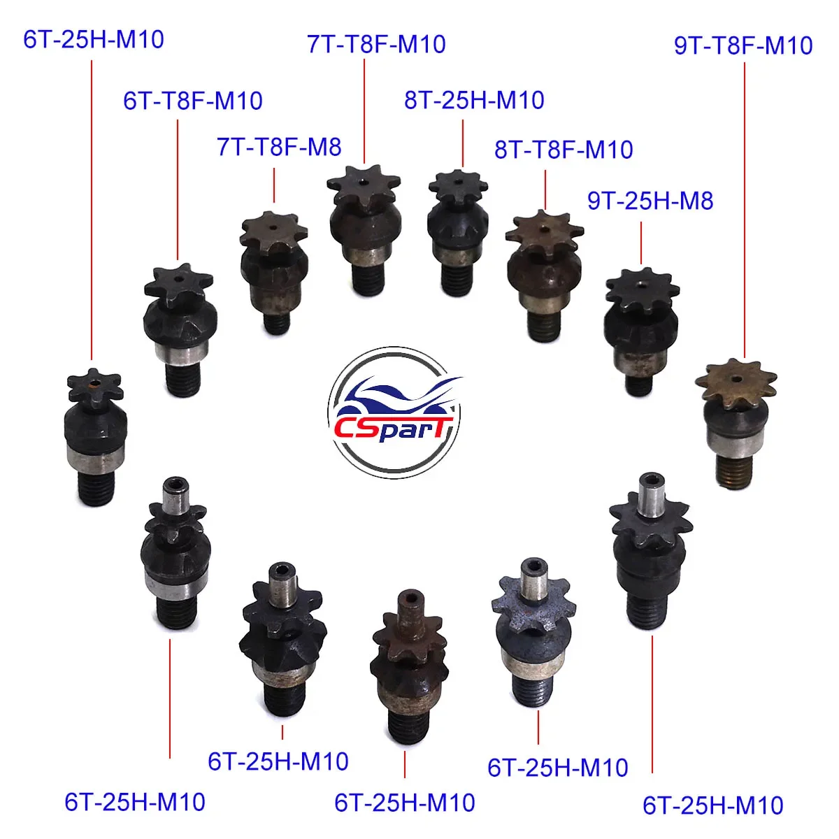 6t 7t 8t 9t 25h t8f m8 m10,チェー - Motorcycle Gear Organizer のレビューと価格