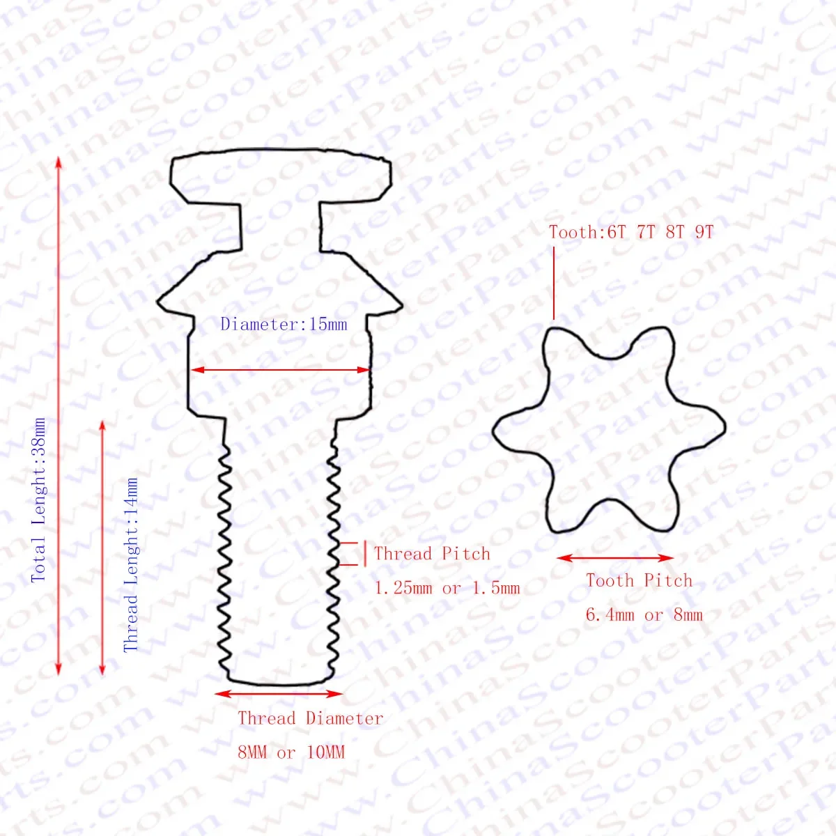 6t 7t 8t 9t 25h t8f m8 m10,チェー - Motorcycle Gear Organizer のレビューと価格