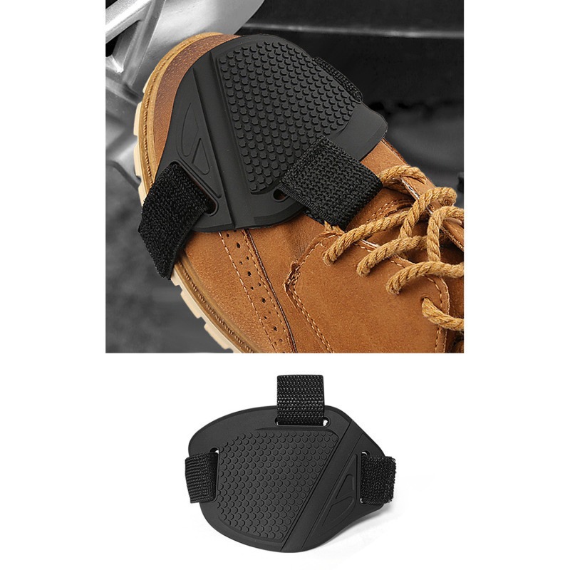 オートバイギアシフトパッドユニバーサル滑り止め耐摩耗性ゴム製 - Motorcycle Gear Boots のレビューと価格