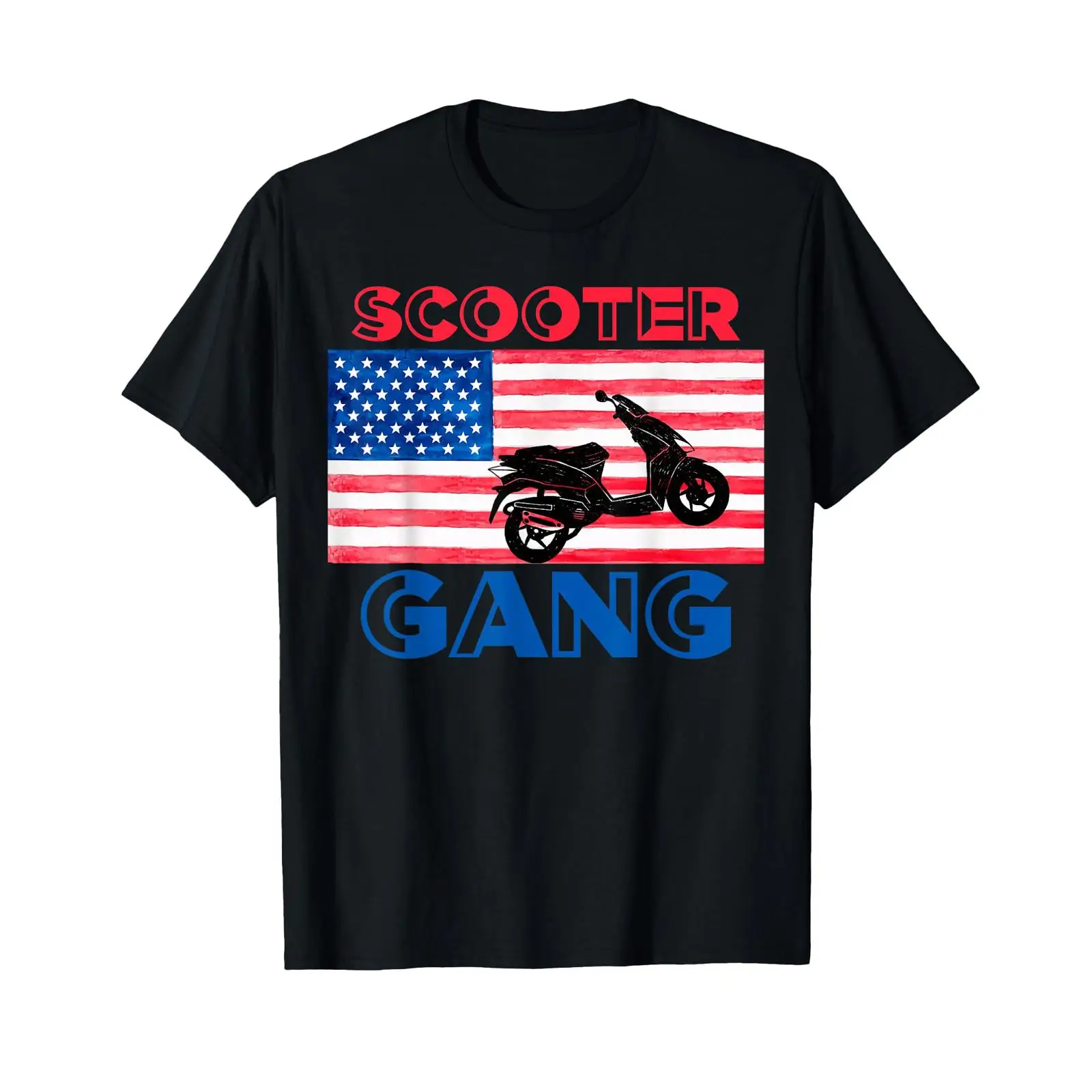 スクーターギャングモペットTシャツアメリカ国旗オートバイギア - Motorcycle Gear Wash のレビューと価格