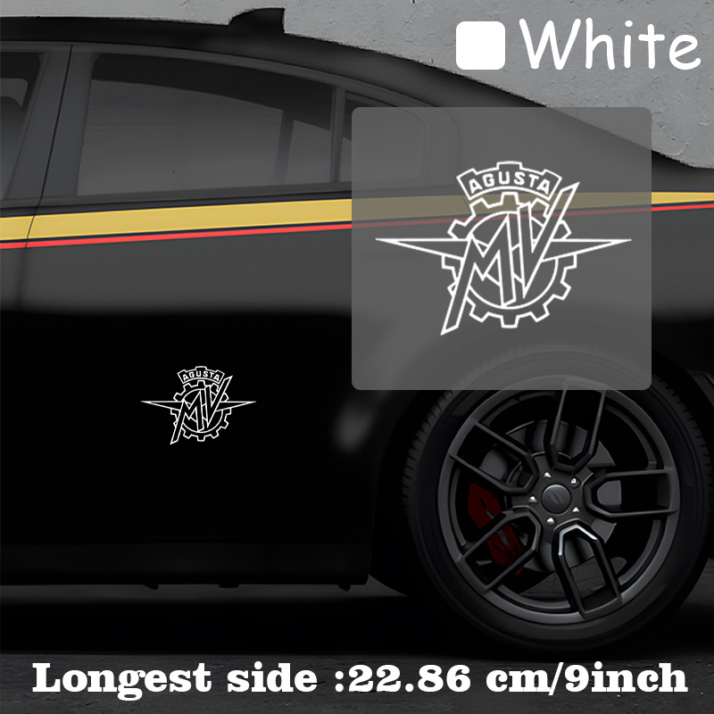 オートバイギアロゴ防水ビニールステッカーデカール車の窓ボディ - Motorcycle Gear Logo のレビューと価格