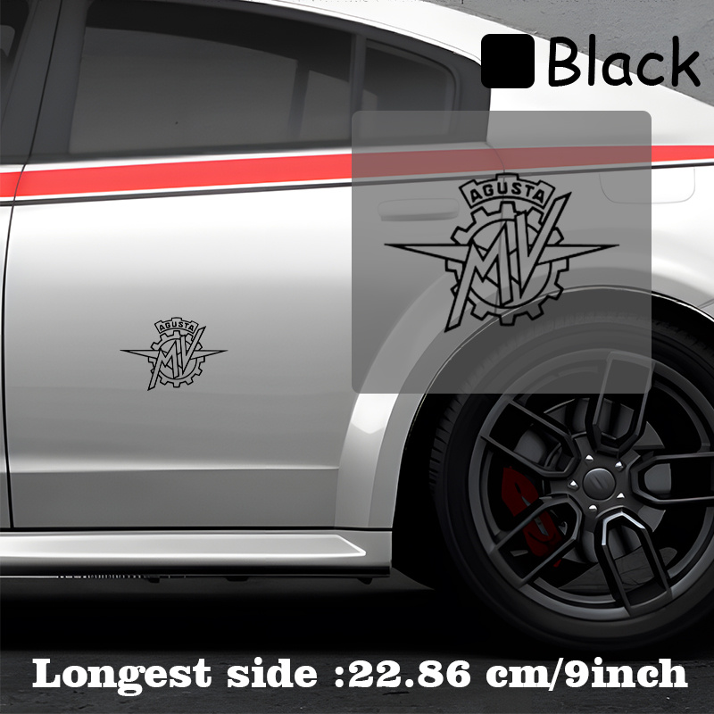 オートバイギアロゴ防水ビニールステッカーデカール車の窓ボディ - Motorcycle Gear Logo のレビューと価格