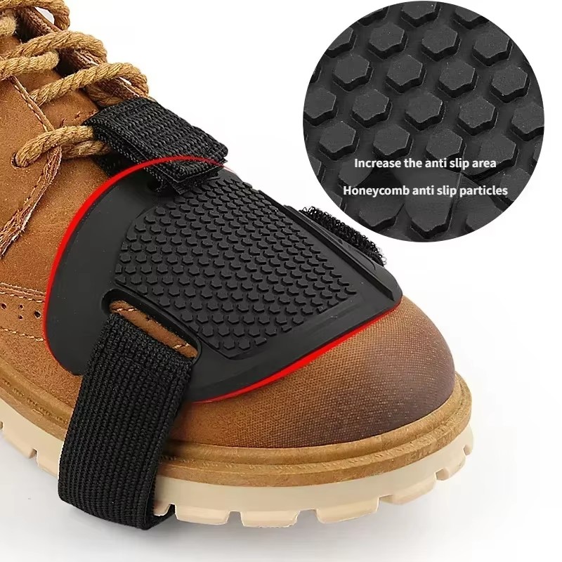 1/2 個オートバイシフトパッドギアシューズ保護バイクギアシ - Motorcycle Gear Boots のレビューと価格