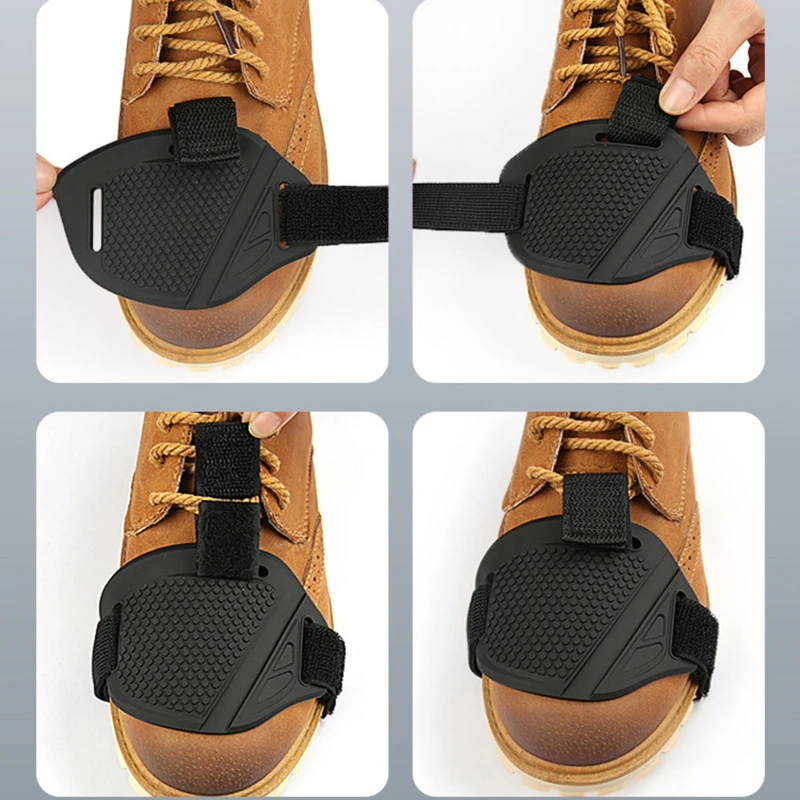 1/2 個オートバイシフトパッドギアシューズ保護バイクギアシ - Motorcycle Gear Boots のレビューと価格
