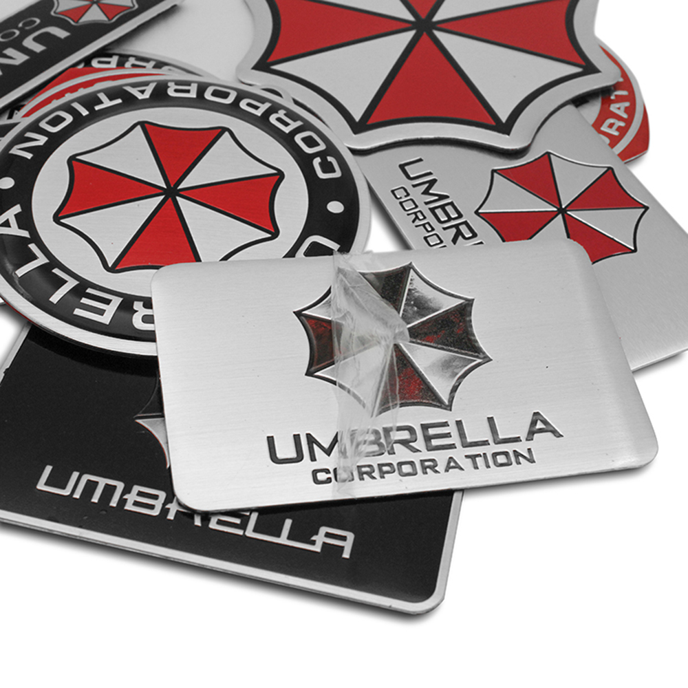 カースタイリング 3D 金属アンブレラコーポレーションロゴス - Motorcycle Gear Logo のレビューと価格